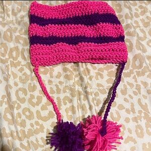 Stripped cat beanie